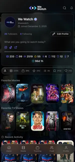 We Watch: TV and Movie Tracker screenshot 4