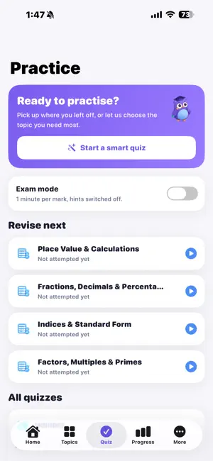 GCSE Maths A+ Quiz Revision screenshot 3