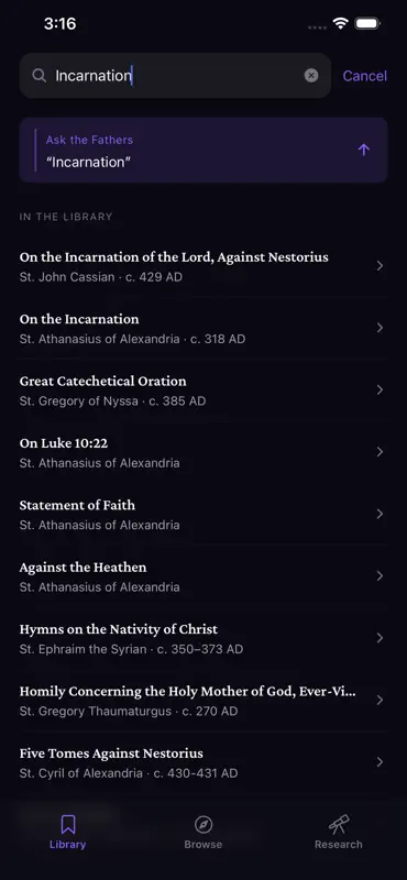 Theoria: Church Fathers screenshot 4 of 8