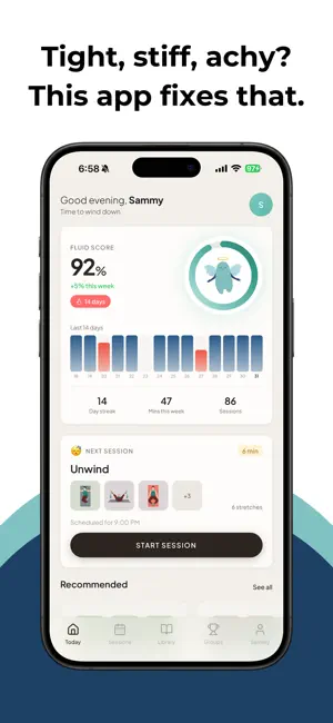Fluid: Stretching & Mobility screenshot 2