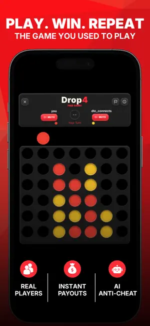 Drop4: Play For Cash screenshot 1