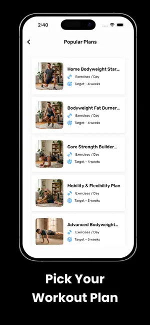 Home Workout - No Equipment * iPhone App