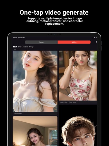 AI Art – Image to Video Maker iPad screenshot