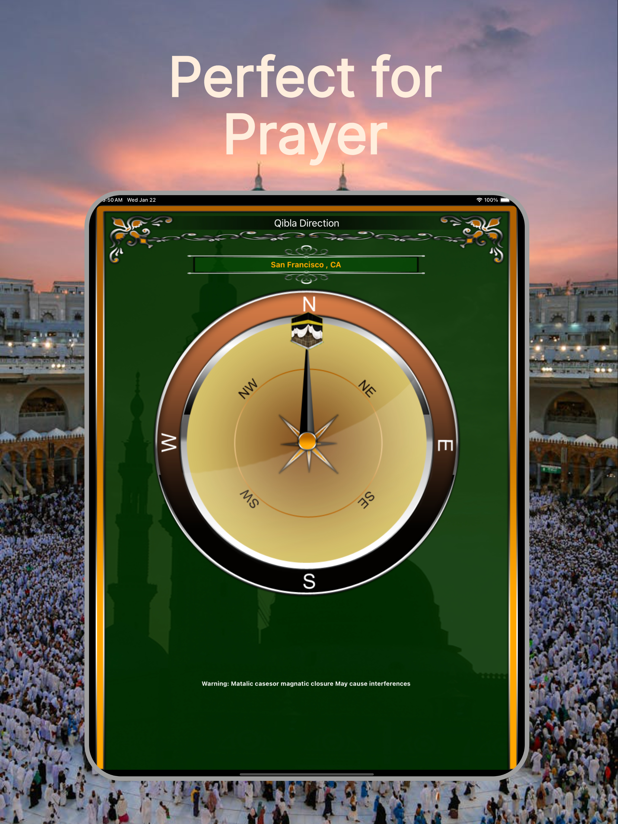 Qibla Compass-Direction Finder