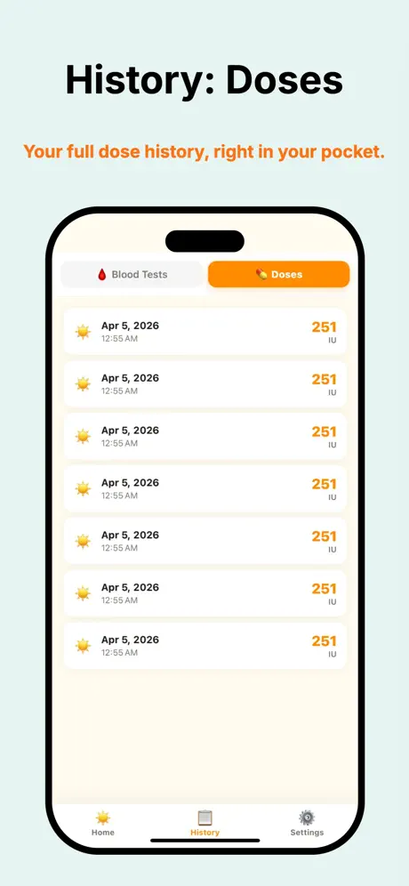 SunVitamin 维生素D追踪助手应用截图