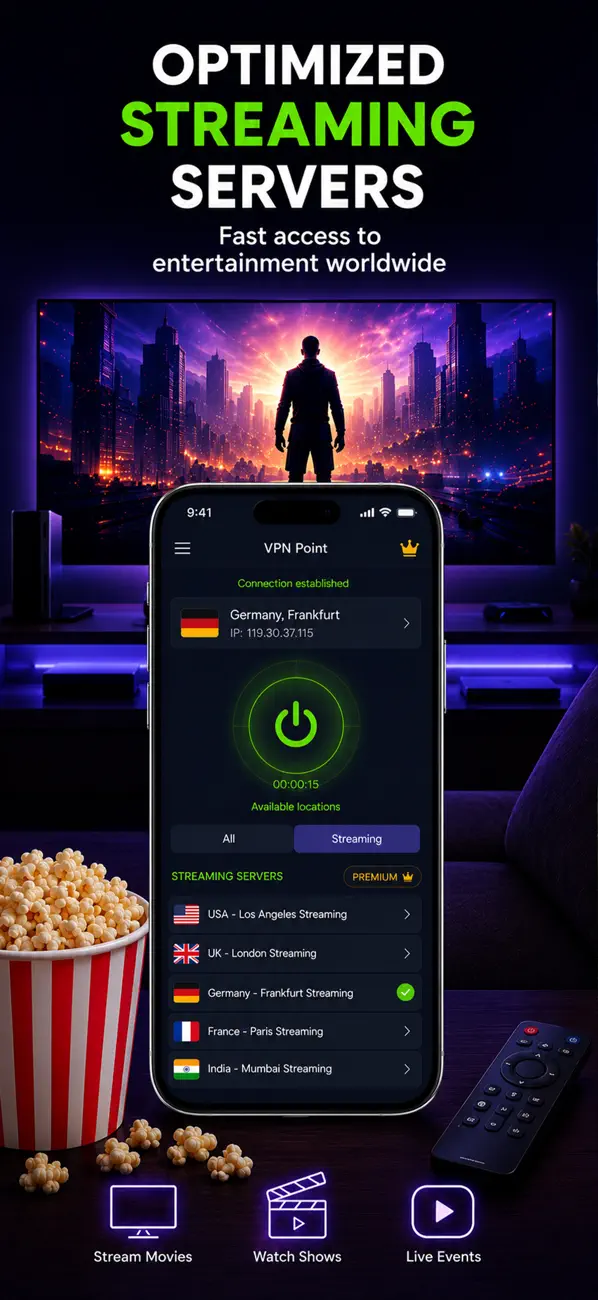 Screenshot #3 pour VPN Point - Fast Secure Proxy
