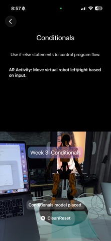 EGK Python AR screenshot
