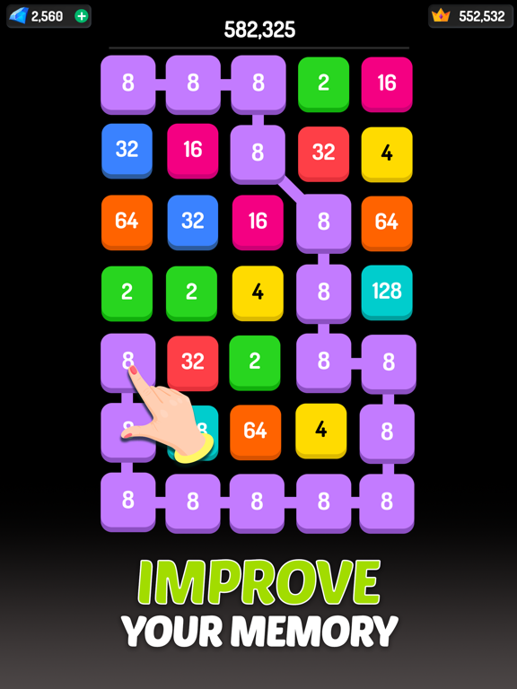 2248: Number Games 2048 Puzzleのおすすめ画像2