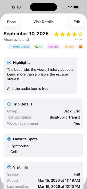 ParkFolio screenshot 2