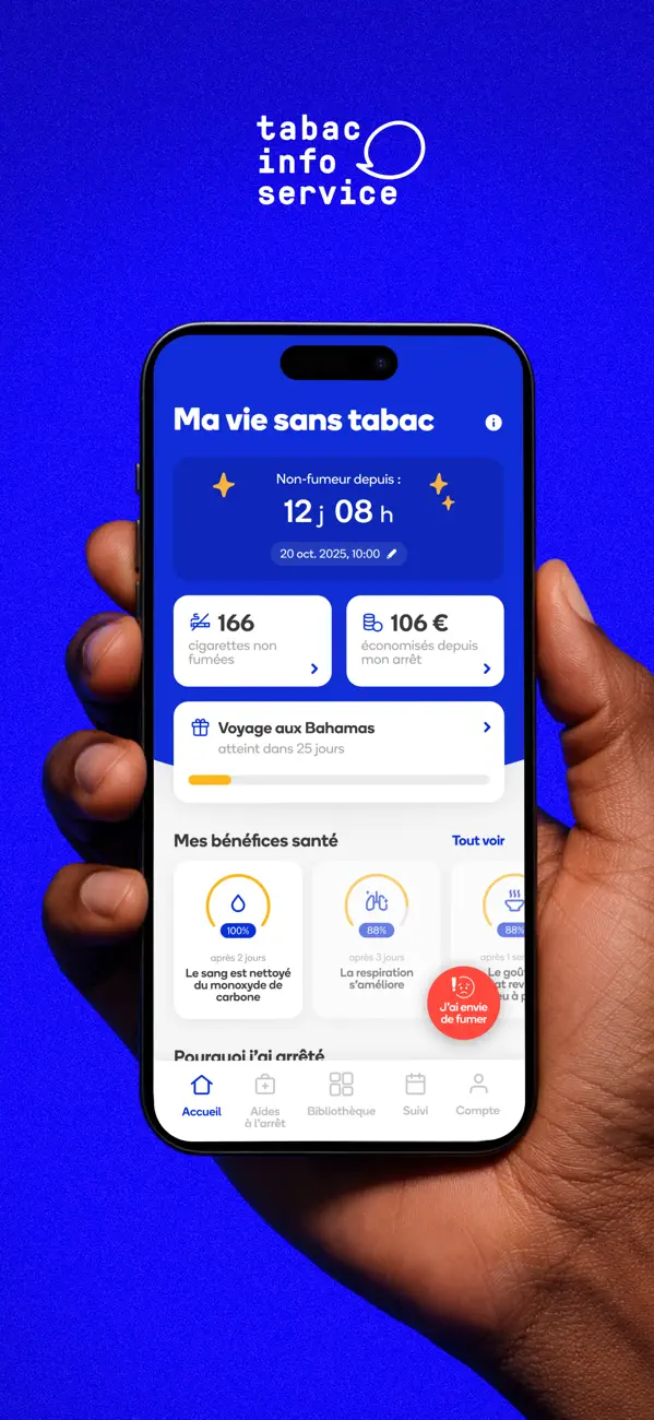 Screenshot #1 pour Tabac info service, l’appli