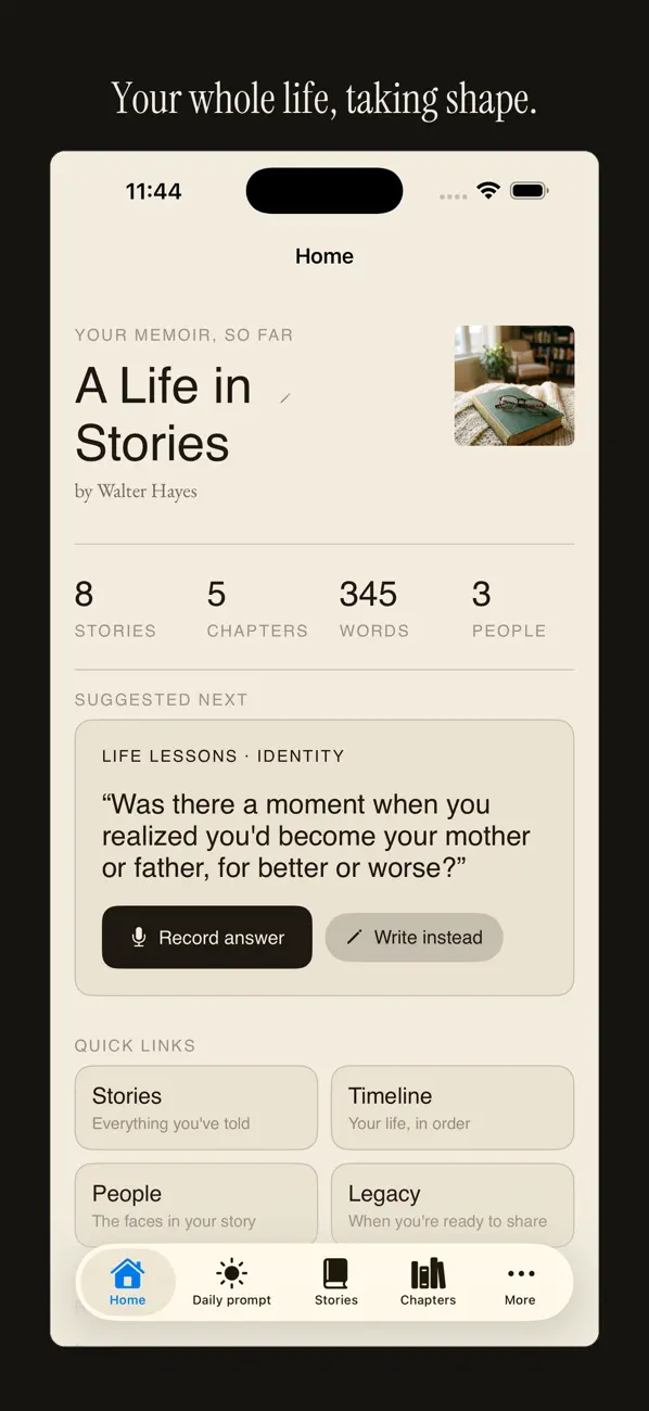 Screenshot #1 pour Narrative Arc: Voice Memoir