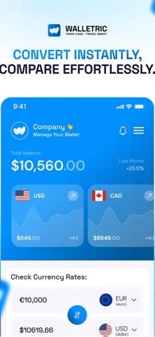 Walletric iPhone screenshot