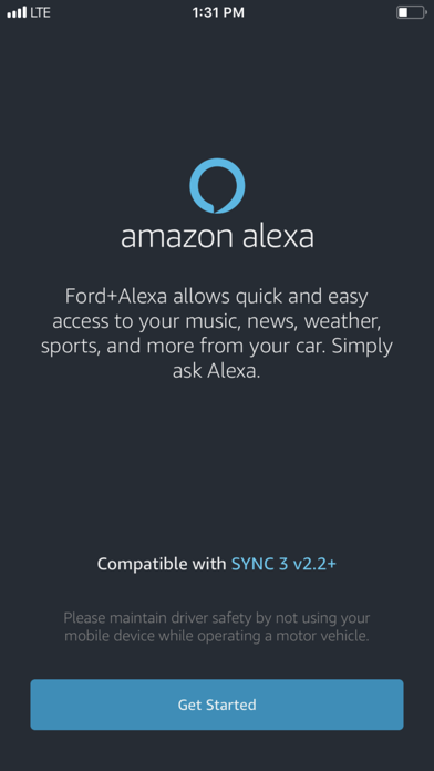 Ford+Alexa Screenshot