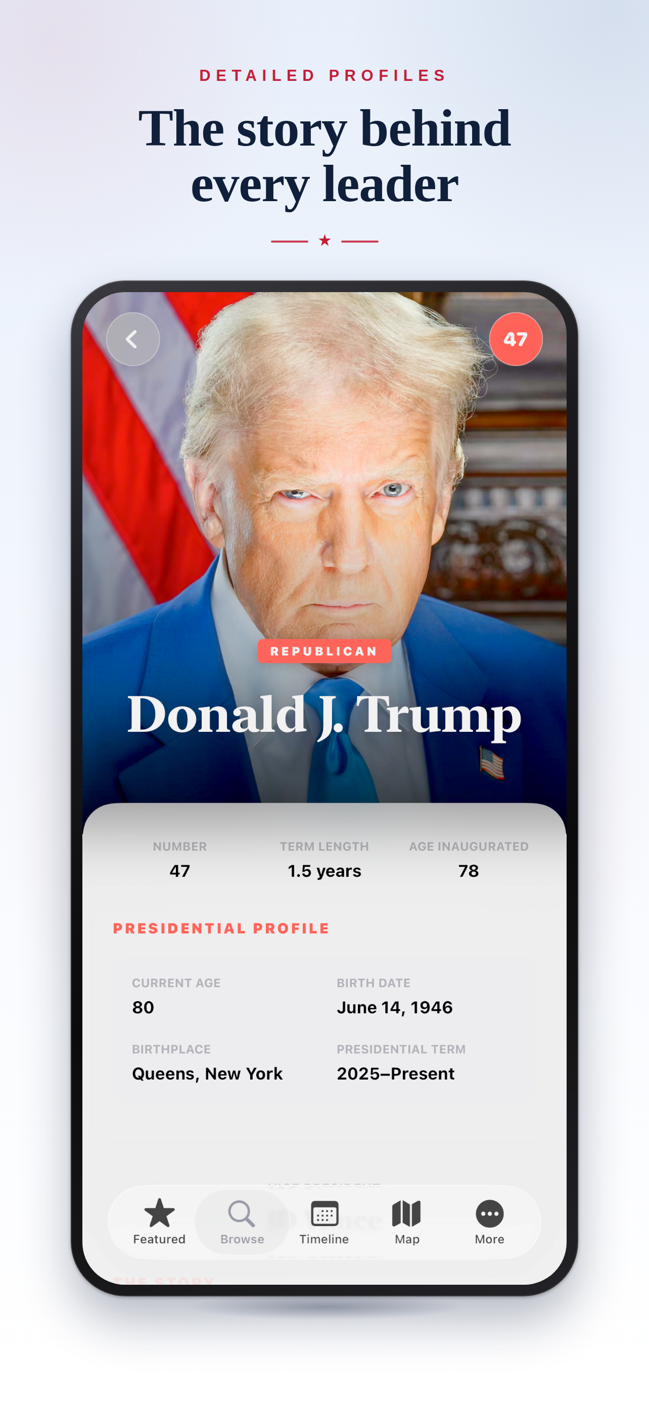 US Presidents: Timeline & Map screenshot 4