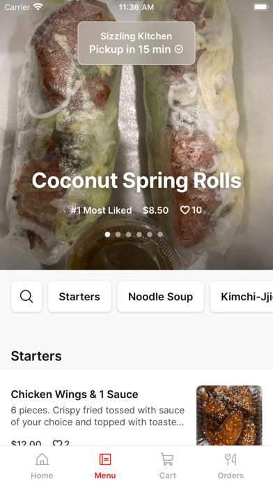 Sizzling Kitchen iPhone screenshot 2 - Food & Drink app