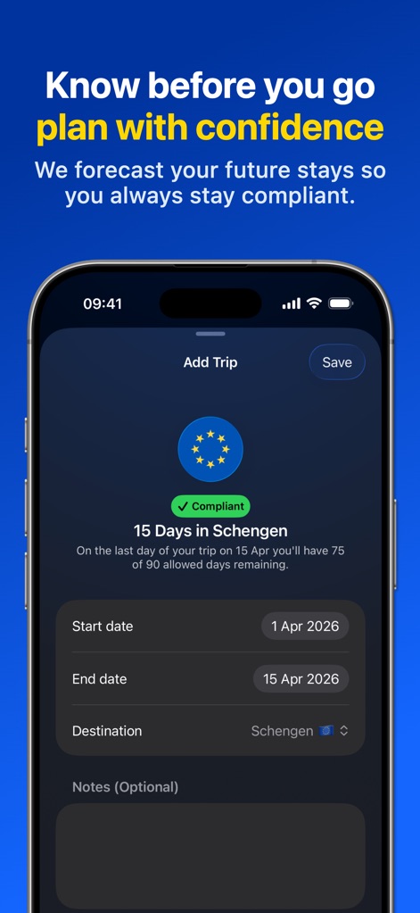 Schengen Calculator 90 180 - Travel App | MWM