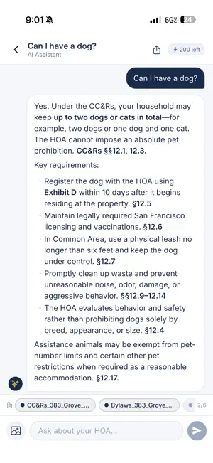 HOA AI screenshot 1