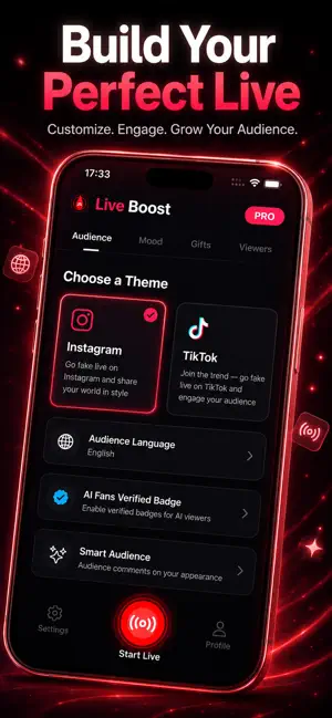 Fake Live Stream: LiveBoost screenshot 3
