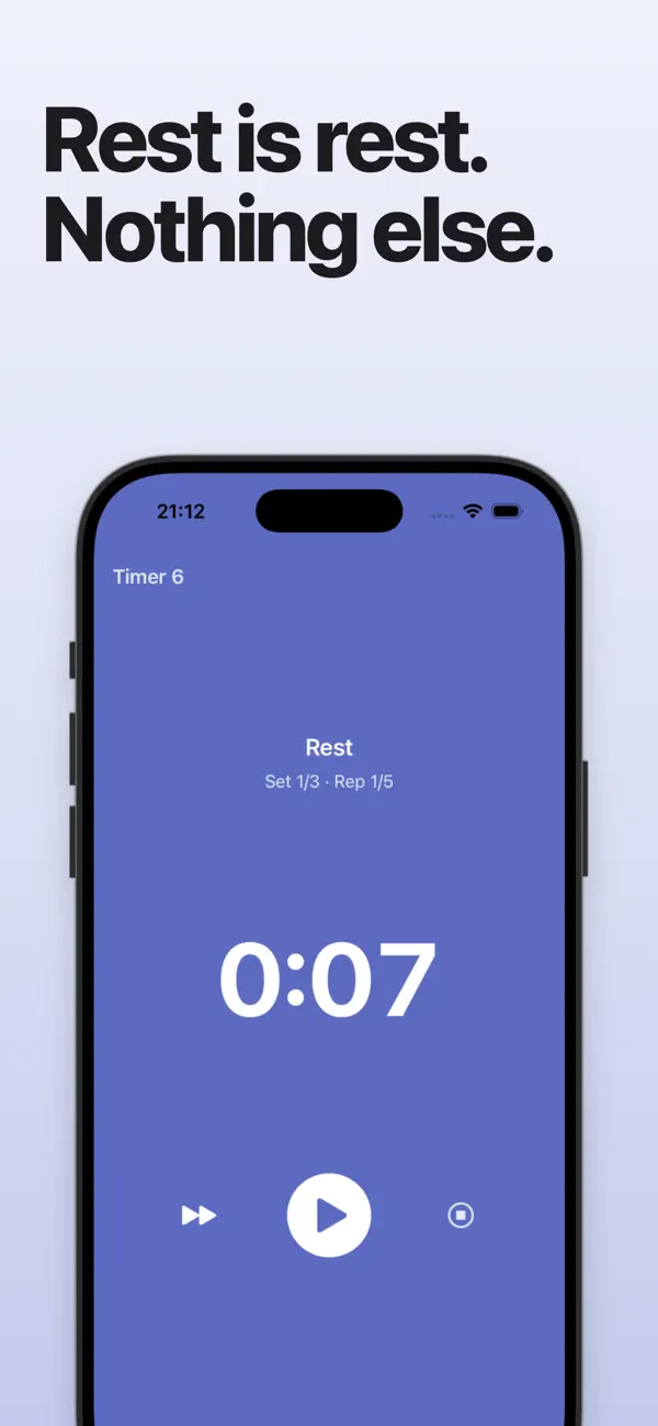 Screenshot #2 pour Interval Timer - HIIT & Tabata