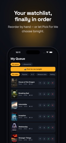 WatchStack: TV & Movie Queue Screenshot 1 of 4