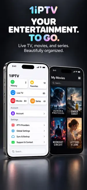 1iPTV - IPTV & video Player screenshot 1