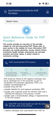 HIV PrEP Provider screenshot