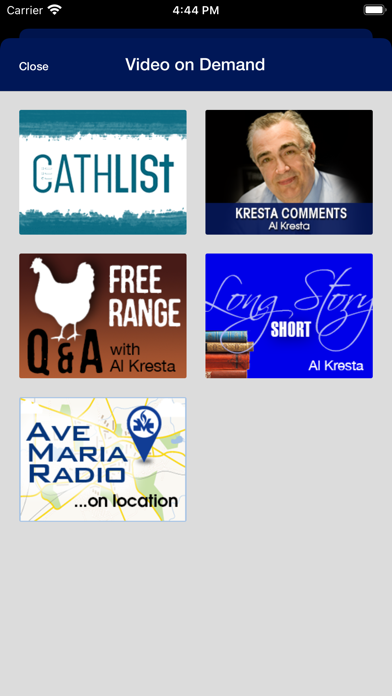 Ave Maria Radio (AMR) Screenshot
