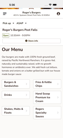 Roger's Burgers screenshot