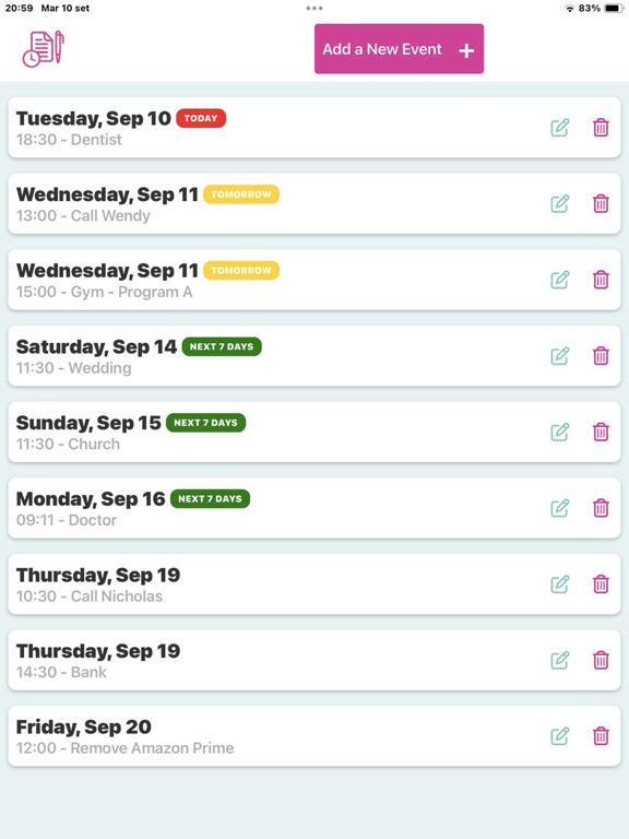 Screenshot #6 pour My Virtual Agenda
