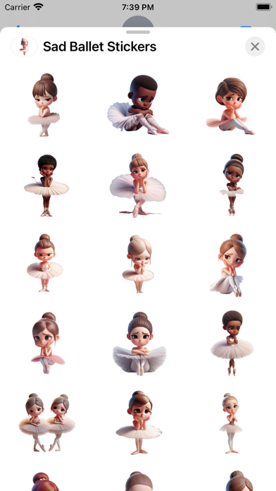 Screenshot #1 pour Sad Ballet Stickers