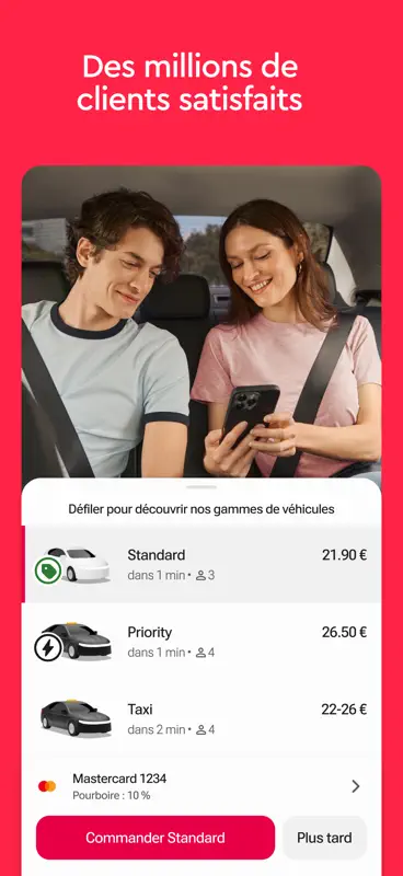 Freenow by Lyft : taxi et plus screenshot 2 of 8