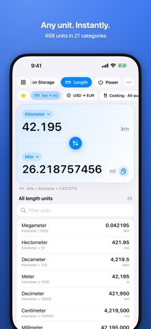 Equals – Unit Converter Screenshot 1 of 8