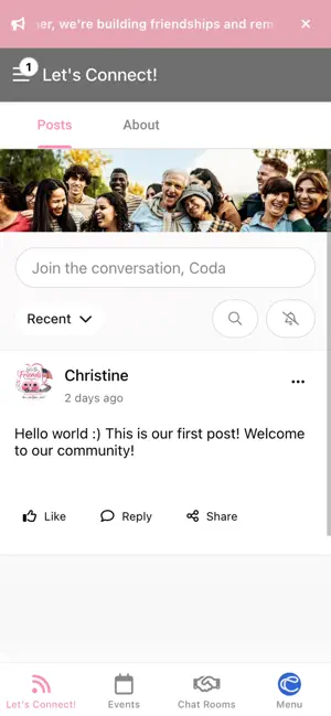 Lets Be Friends Community screenshot 1