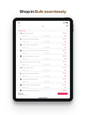 GNS Wholesale B2B iPad screenshot