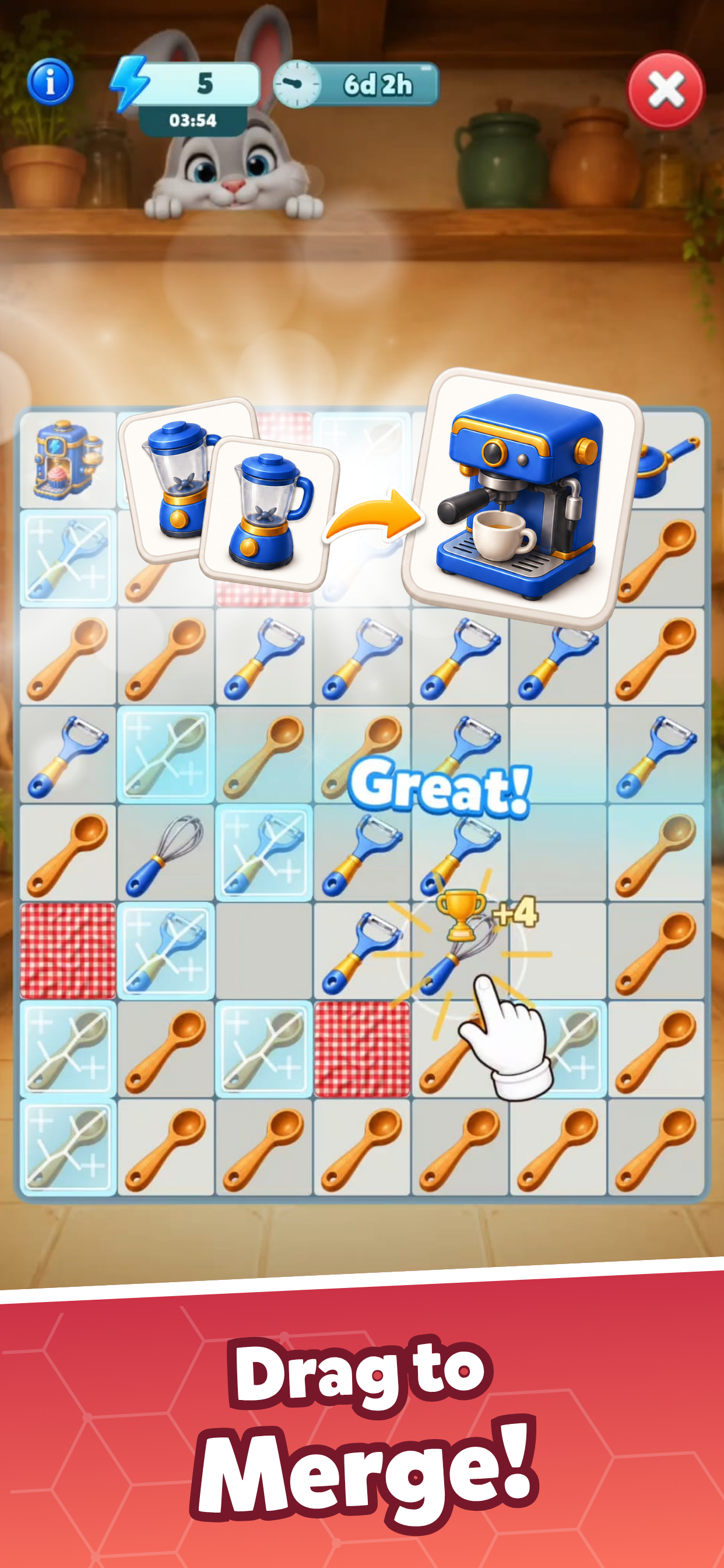 Bistro Bounce: Food Merge screenshot 5