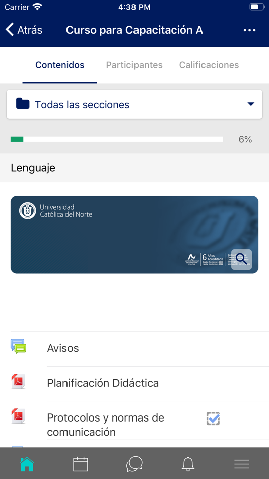 #5. Campus Virtual UCN (iOS) By: Universidad Católica del Norte - Chile
