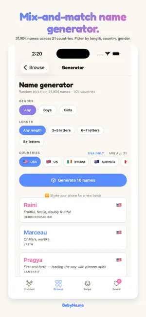 Baby Name Lookup screenshot 2