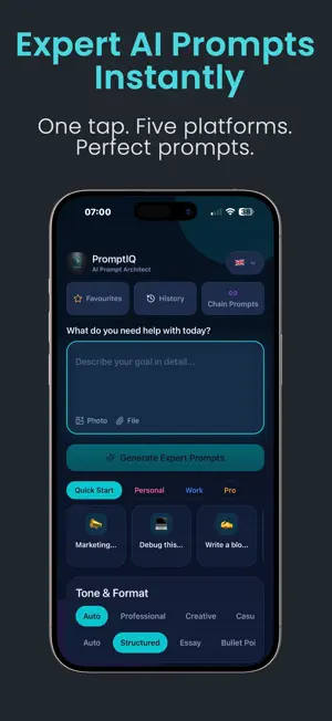 PromptIQ AI screenshot 1