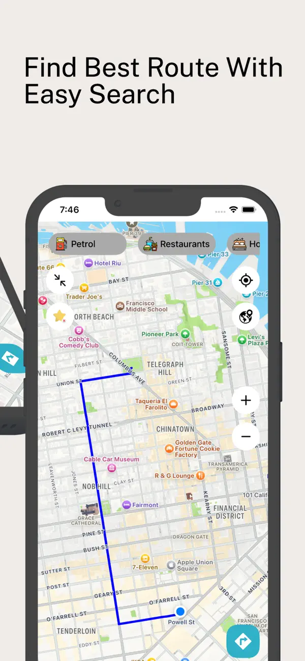#3. Maps & GPS: Route Finder (iOS) Por: Bansari Sheladiya