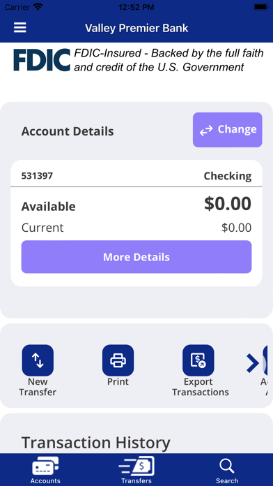 Valley Premier Bank Mobile Screenshot