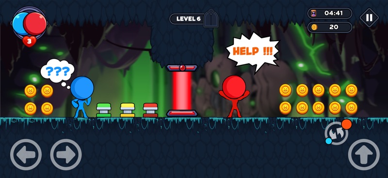 Stick Red Blue: Horror Escape screenshot 2