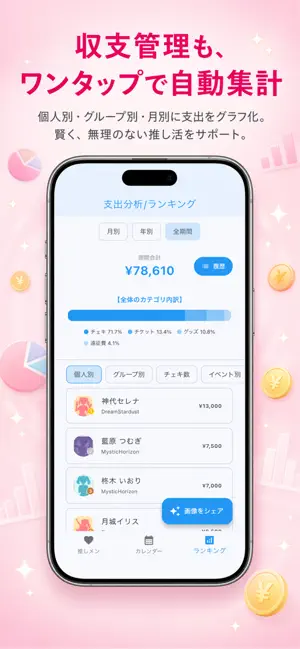 推し活管理メモアプリ【推しメモリー】 screenshot 3
