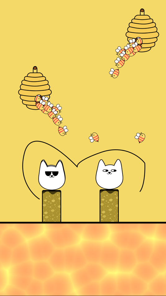 #3. Save the Cat - Bee Attack (iOS) Podle: Anuj Mishra