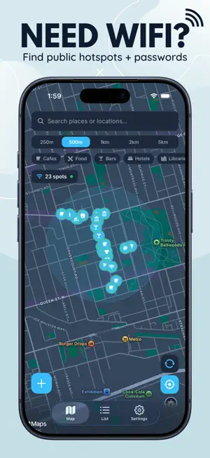 WiFi Finder - Password Map screenshot 1