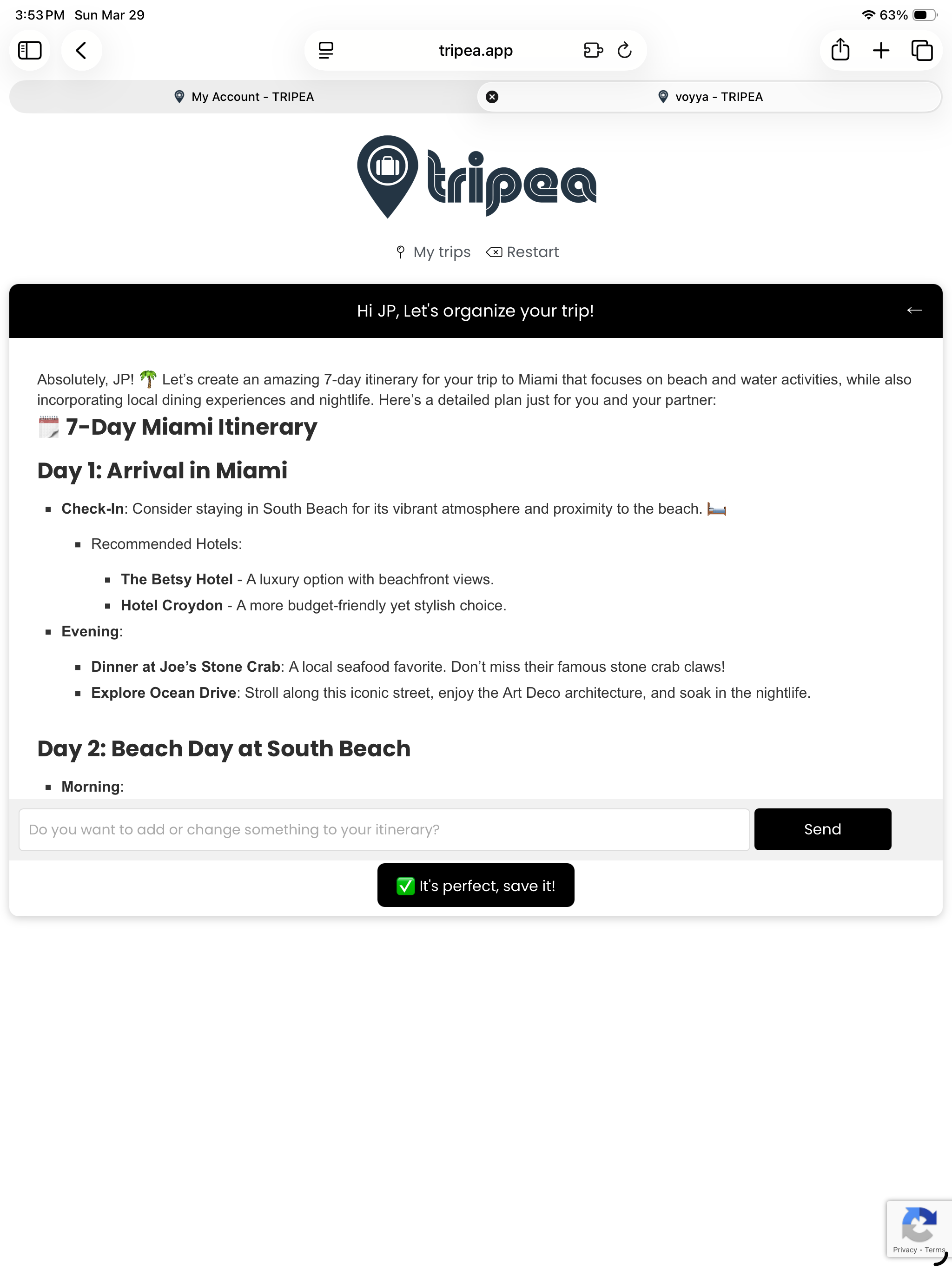 Tripea screenshot 14