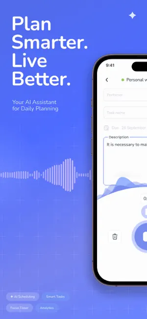 Voiset: AI Daily Planner Tasks screenshot 1