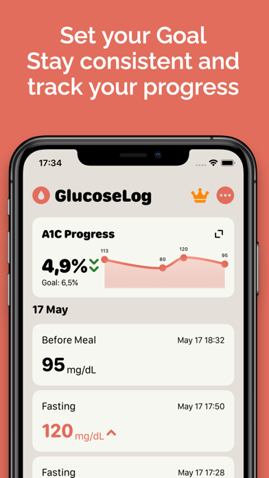 Glucose - Blood Sugar Tracker Screenshot