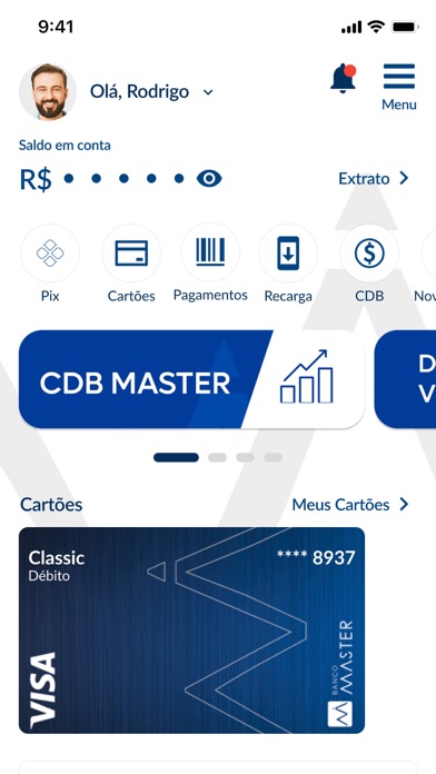 Banco Master: Internet Banking Screenshot