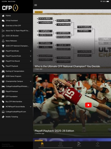 CFBPlayoff iPad screenshot