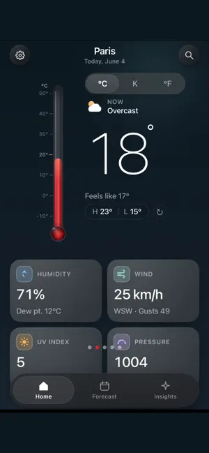 termometer innen iPhone screenshot 2